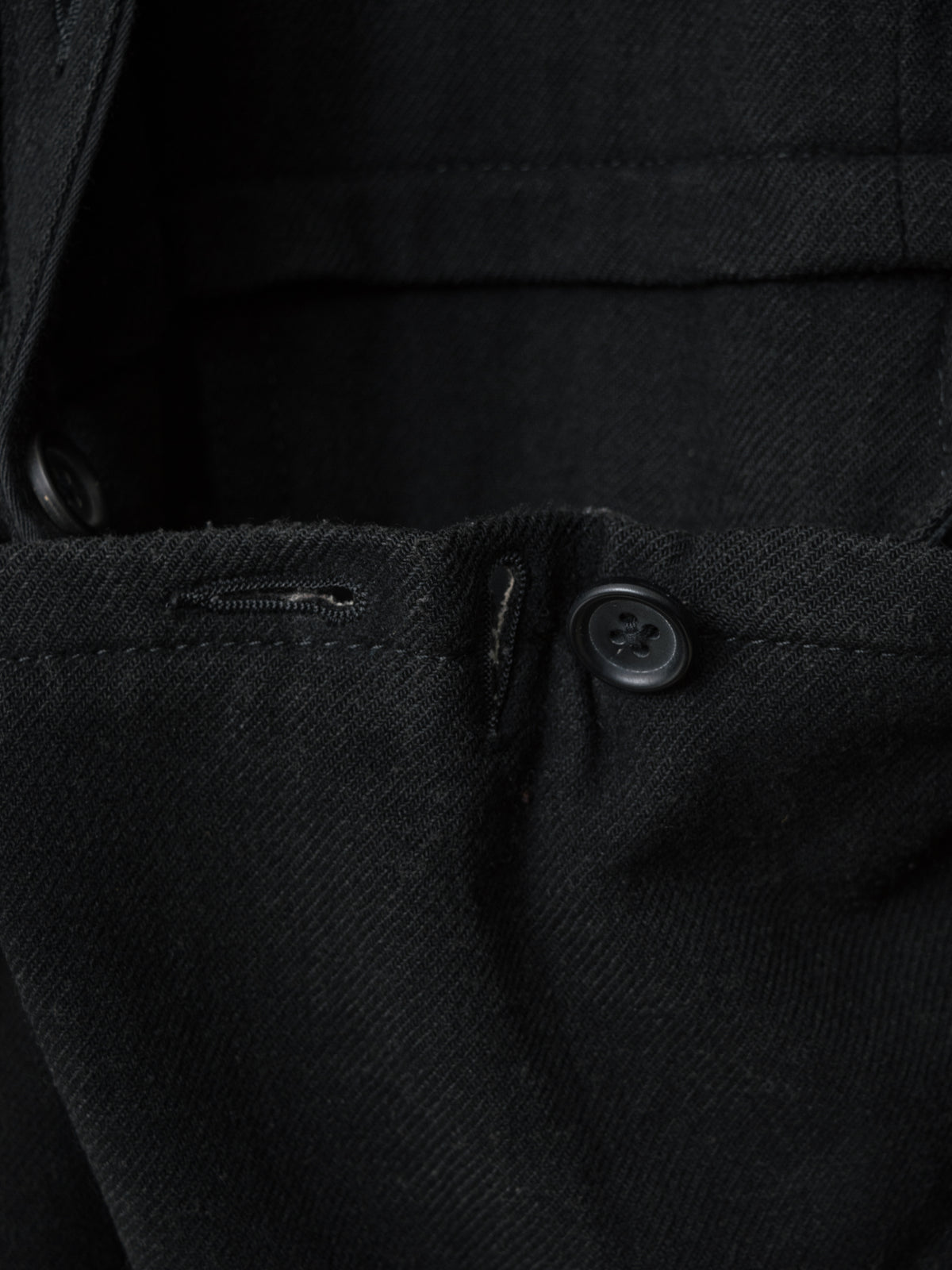 A/W 07 Belted Shooter Coat Black