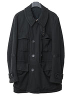 A/W 07 Belted Shooter Coat Black
