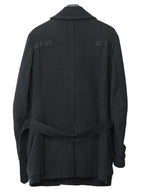 A/W 07 Belted Shooter Coat Black