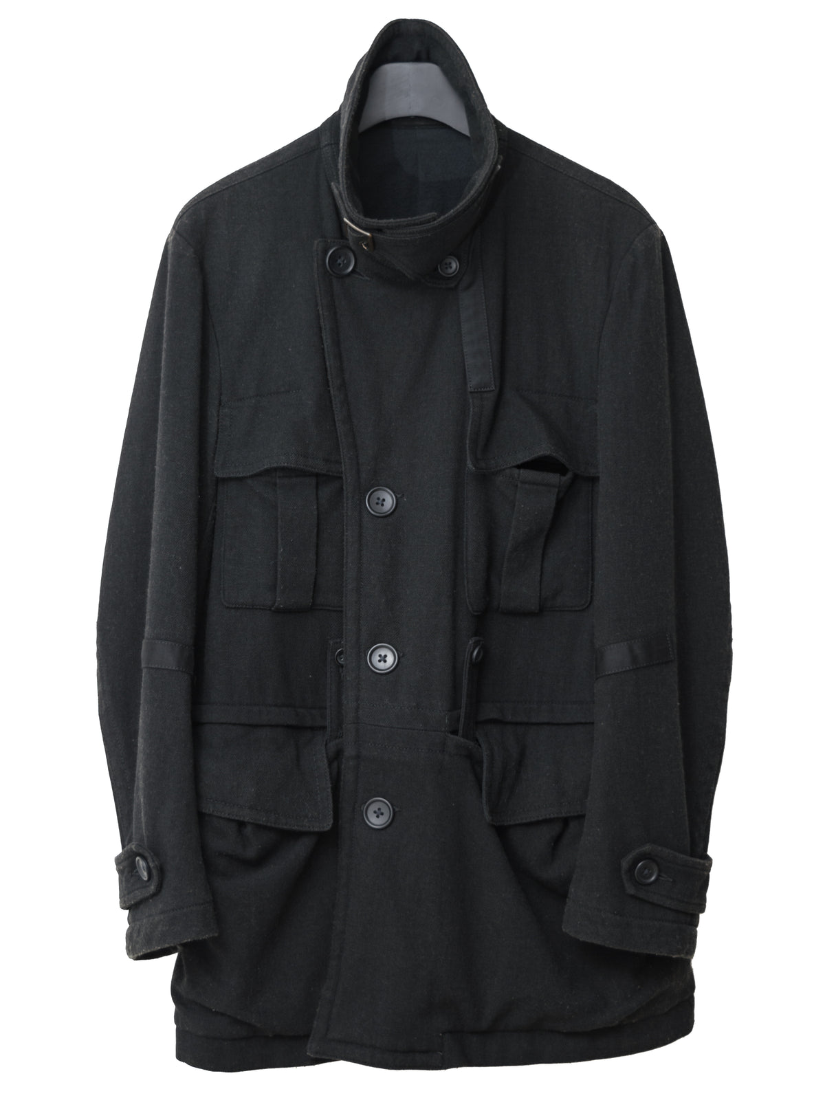 A/W 07 Belted Shooter Coat Black