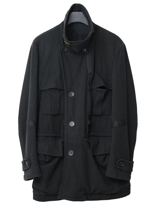 A/W 07 Belted Shooter Coat Black