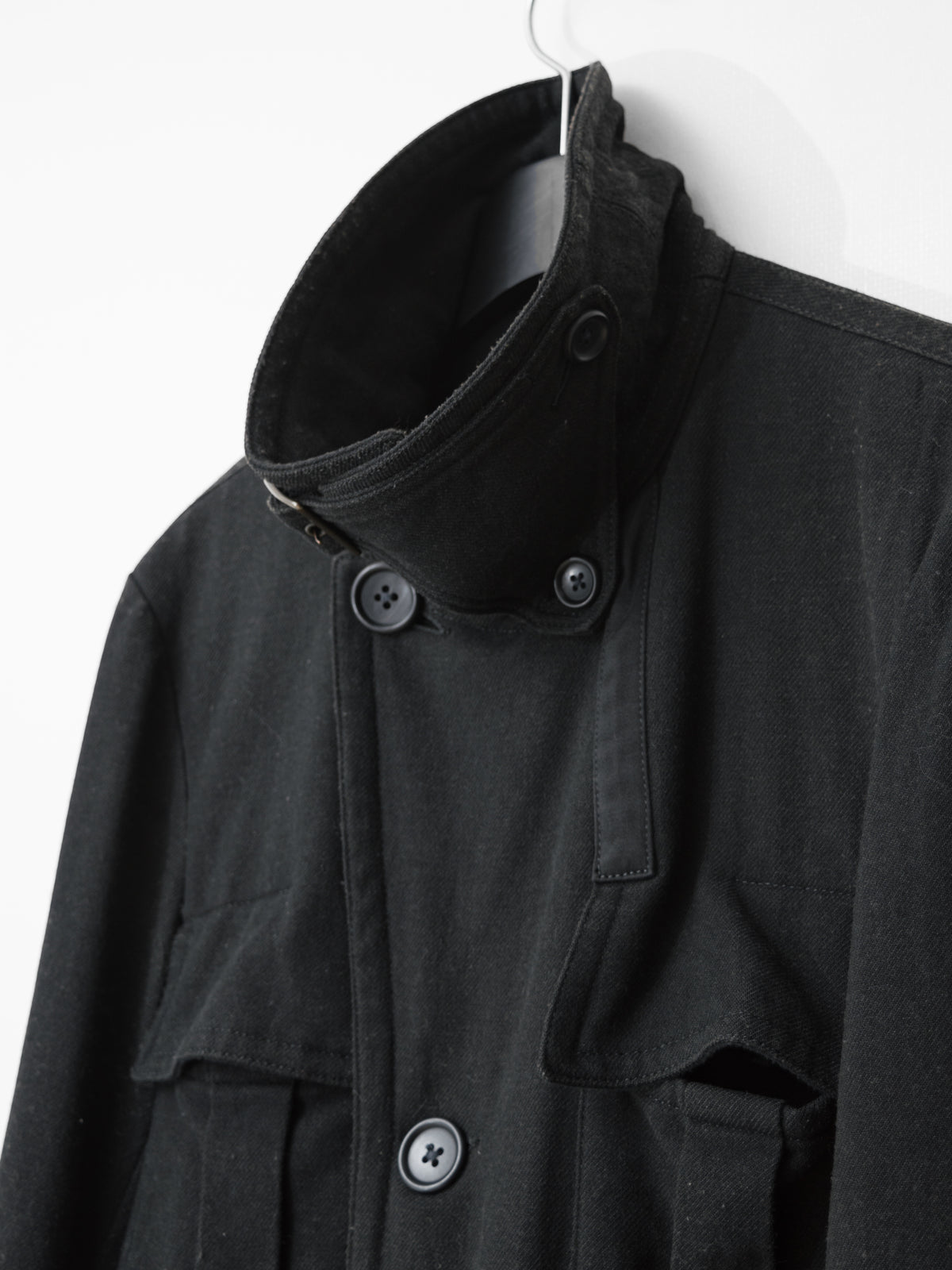 A/W 07 Belted Shooter Coat Black
