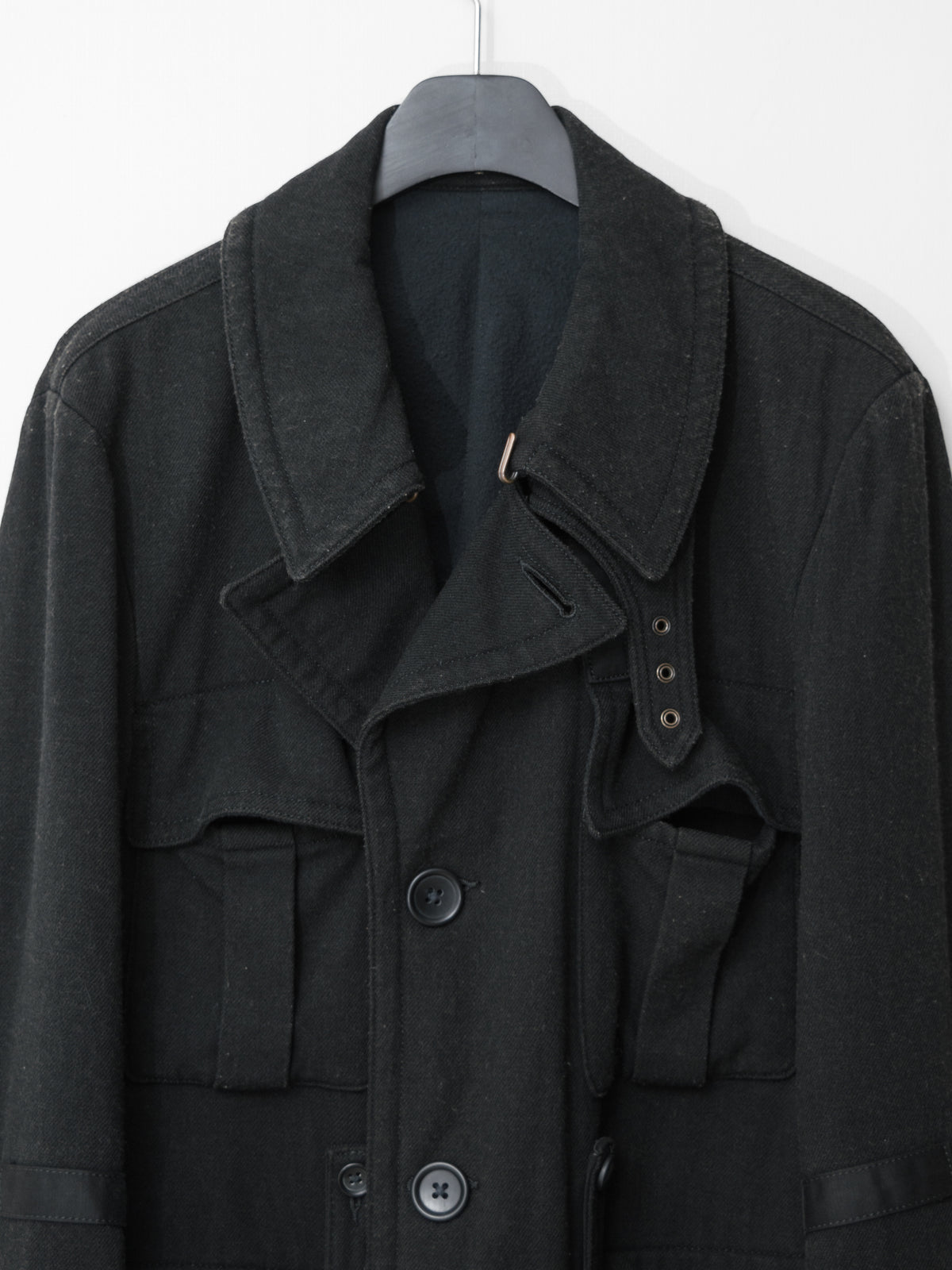 A/W 07 Belted Shooter Coat Black