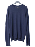 A/W 05 Saddle Shoulder Knit Pullover Navy Melange