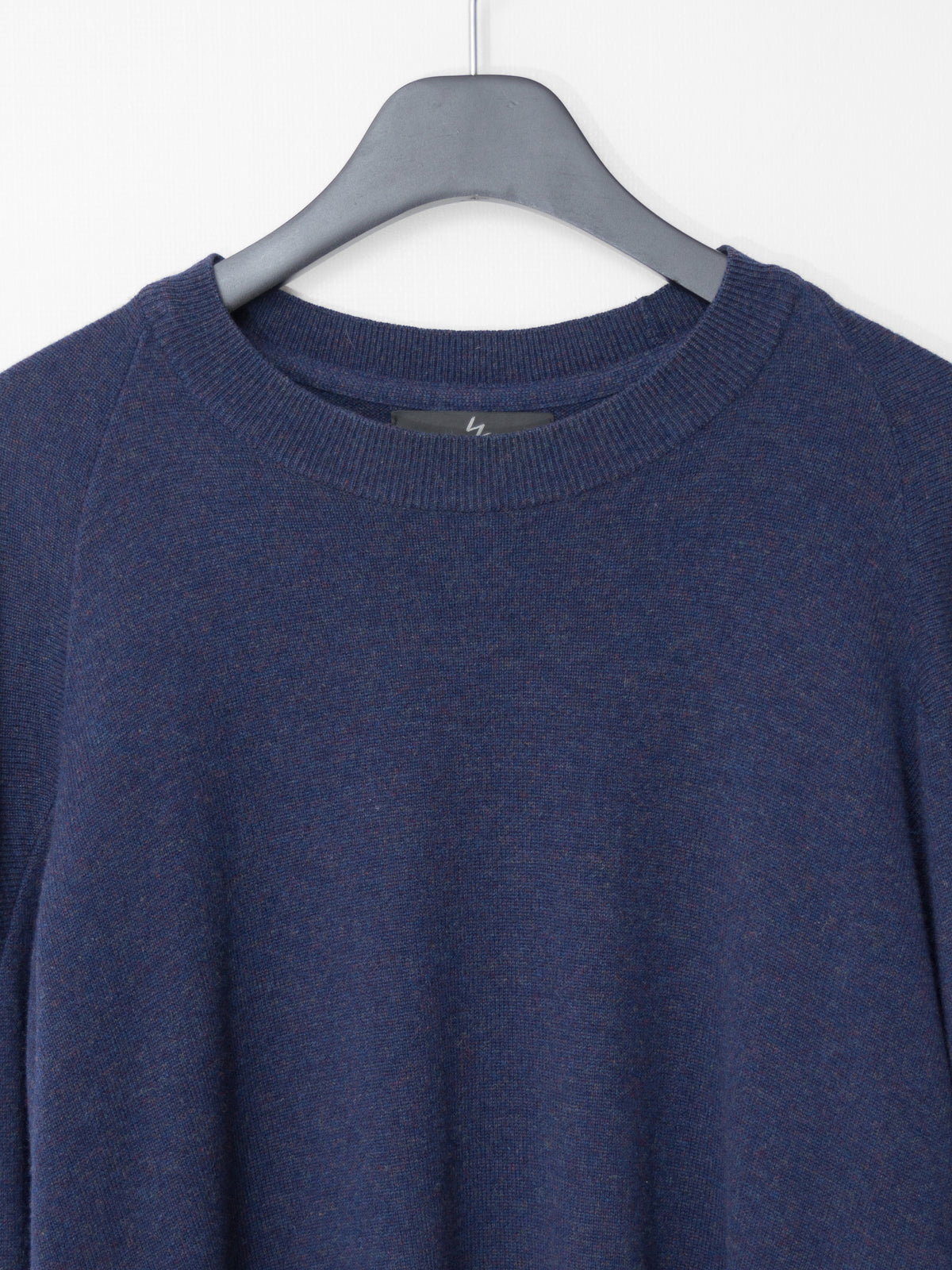 A/W 05 Saddle Shoulder Knit Pullover Navy Melange