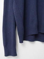A/W 05 Saddle Shoulder Knit Pullover Navy Melange