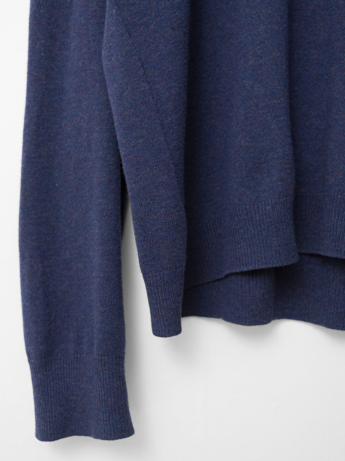 A/W 05 Saddle Shoulder Knit Pullover Navy Melange