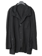 S/S 08 Hooded Tailored Jacket Black