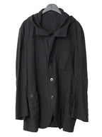 S/S 08 Hooded Tailored Jacket Black