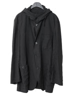 S/S 08 Hooded Tailored Jacket Black
