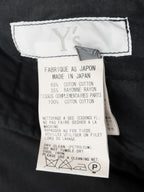 S/S 09 Garment Dyed Contrast Panel Sarouel Pants Black