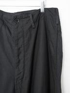 S/S 09 Garment Dyed Contrast Panel Sarouel Pants Black