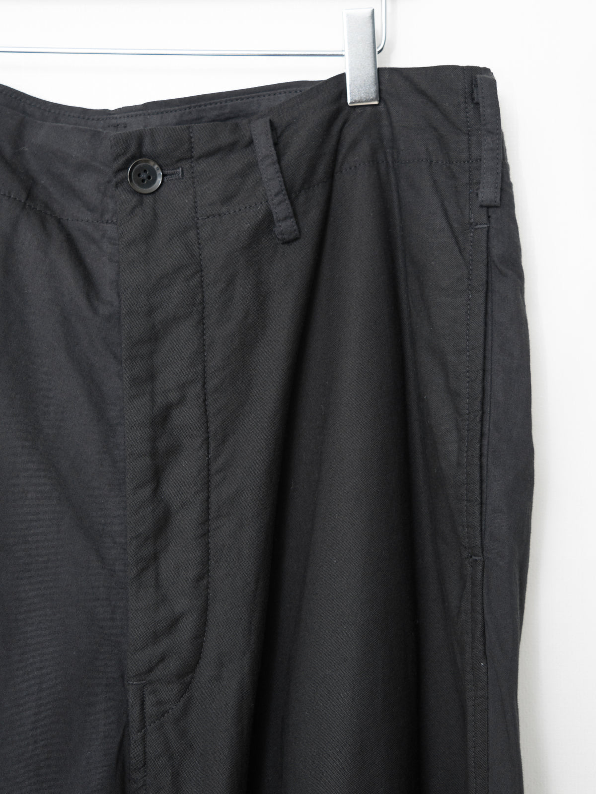 S/S 09 Garment Dyed Contrast Panel Sarouel Pants Black