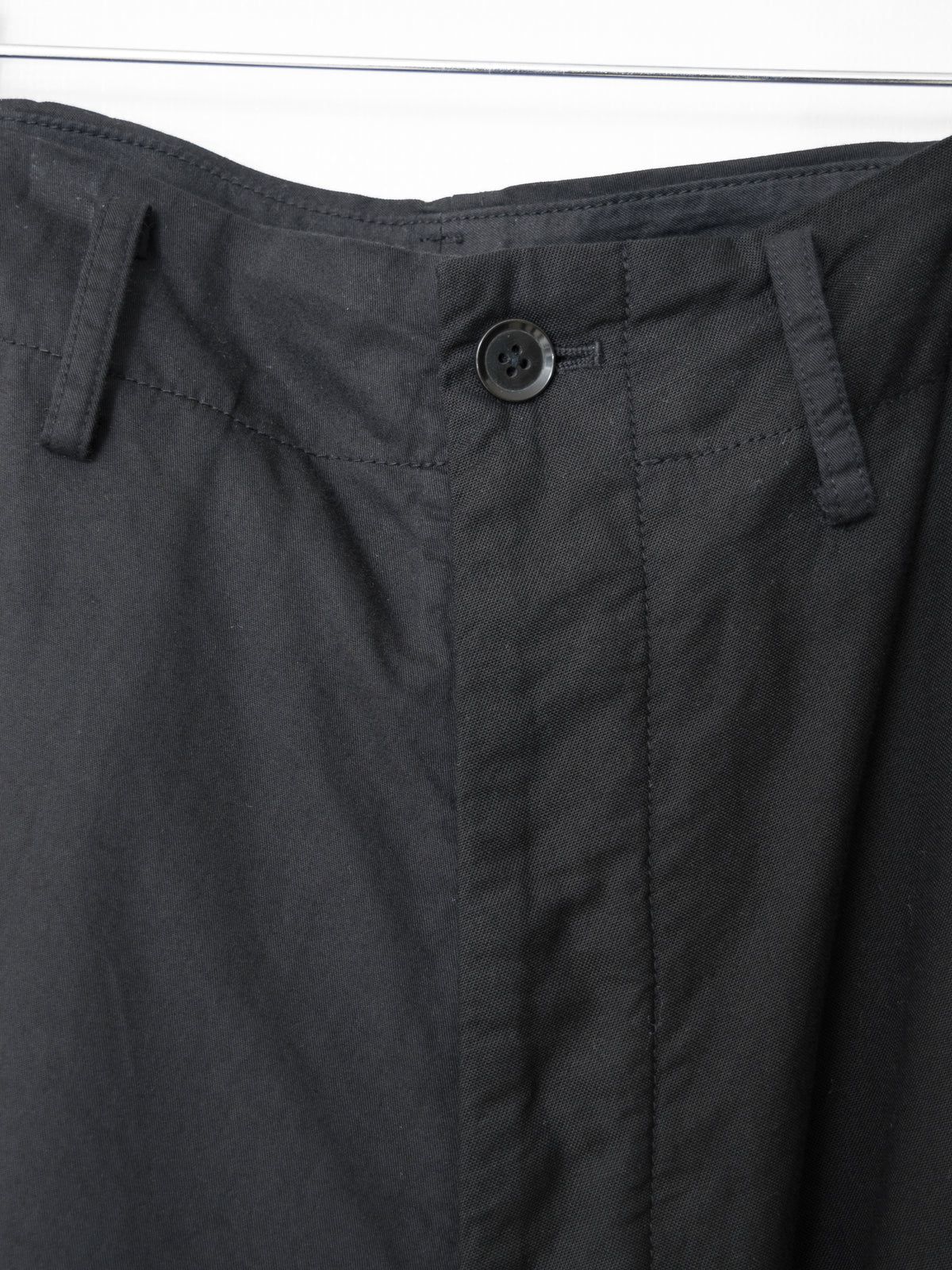 S/S 09 Garment Dyed Contrast Panel Sarouel Pants Black