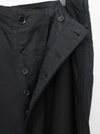 S/S 09 Garment Dyed Contrast Panel Sarouel Pants Black