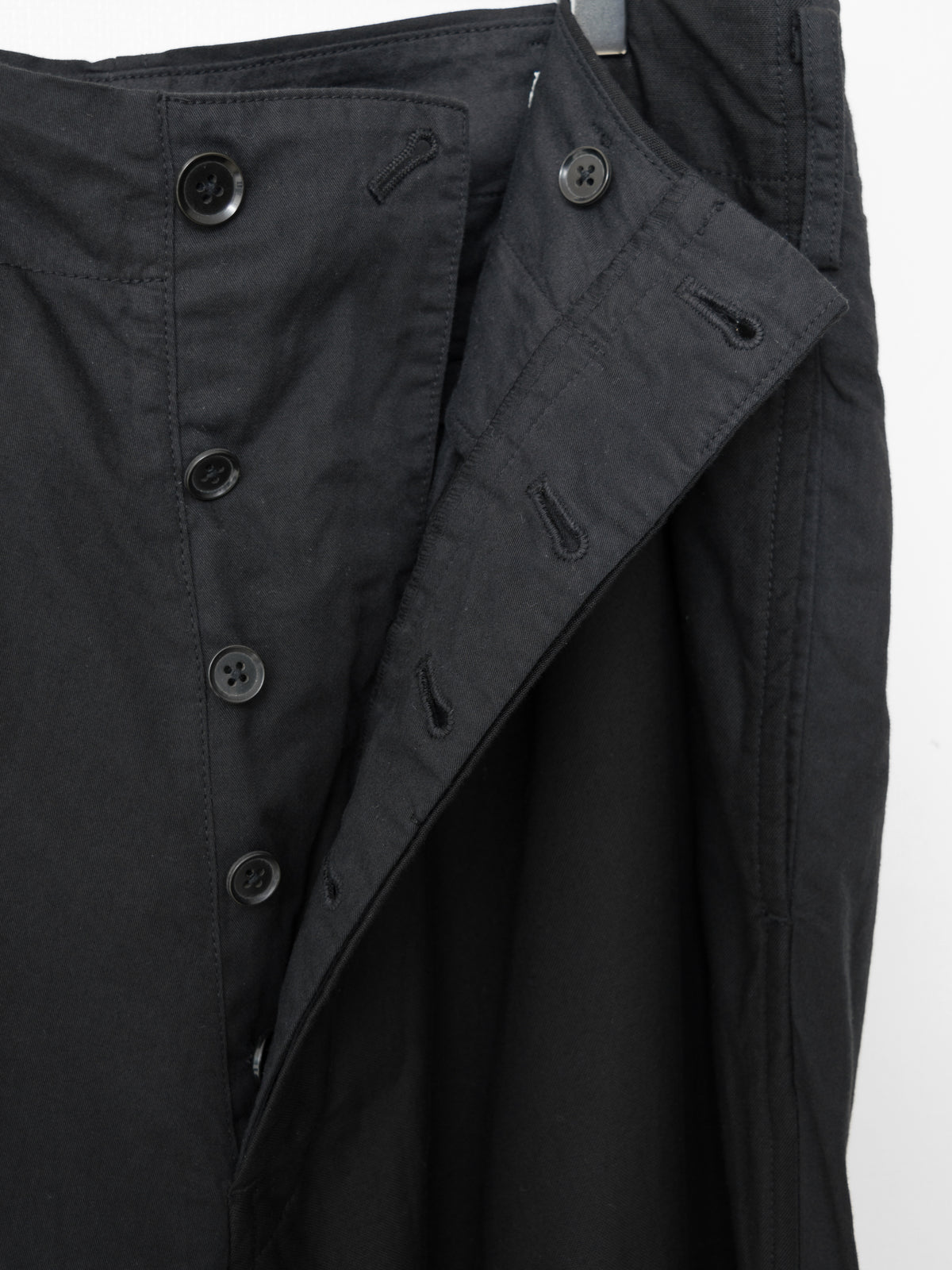 S/S 09 Garment Dyed Contrast Panel Sarouel Pants Black