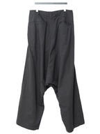 S/S 09 Garment Dyed Contrast Panel Sarouel Pants Black