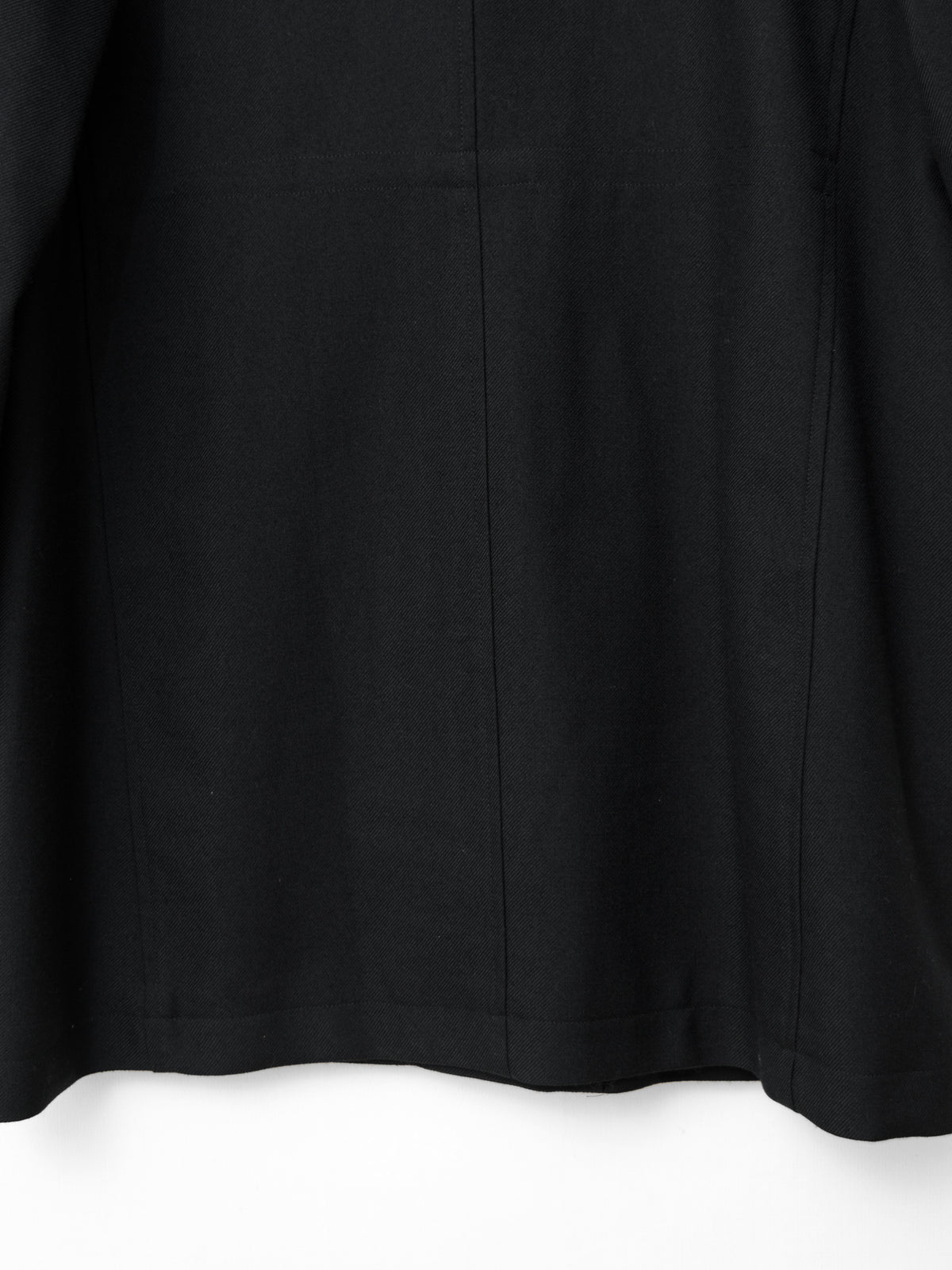 Band Collar Tailored Coat Black