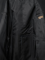 Band Collar Tailored Coat Black