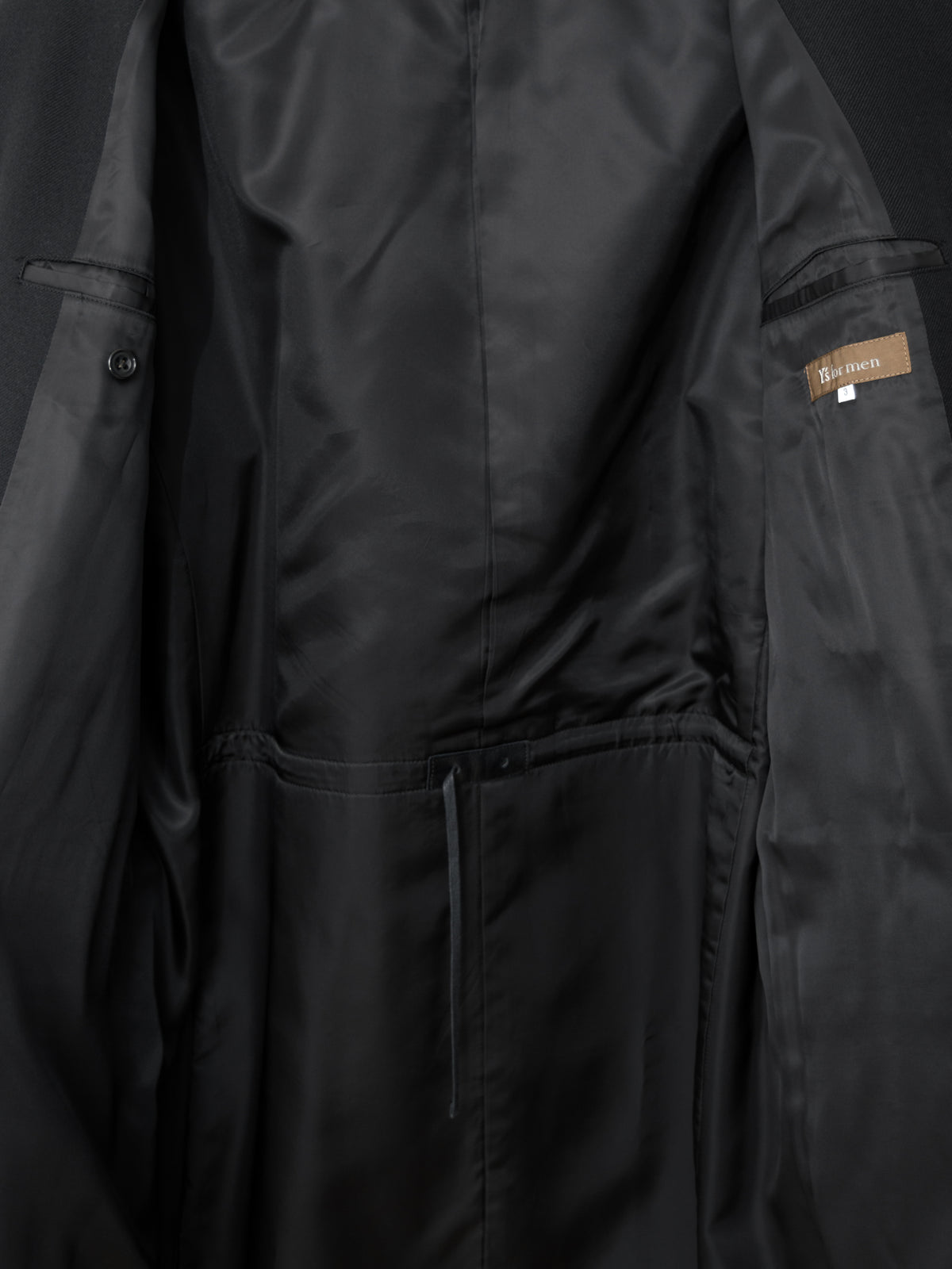 Band Collar Tailored Coat Black