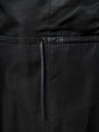 Band Collar Tailored Coat Black