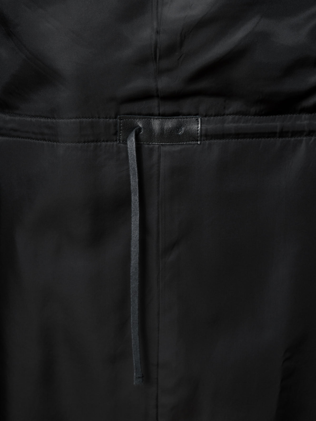 Band Collar Tailored Coat Black