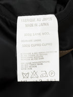 Band Collar Tailored Coat Black