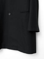 Band Collar Tailored Coat Black