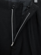 Side Stripe Trousers Black