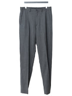 Flat Front Trousers Grey Melange