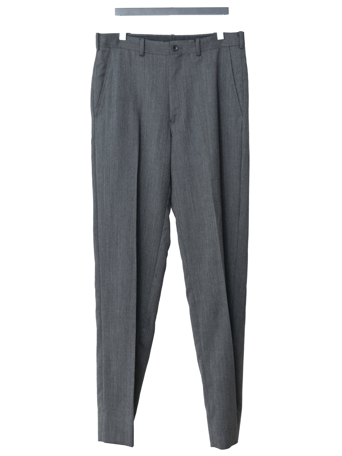 Flat Front Trousers Grey Melange