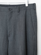 Flat Front Trousers Grey Melange