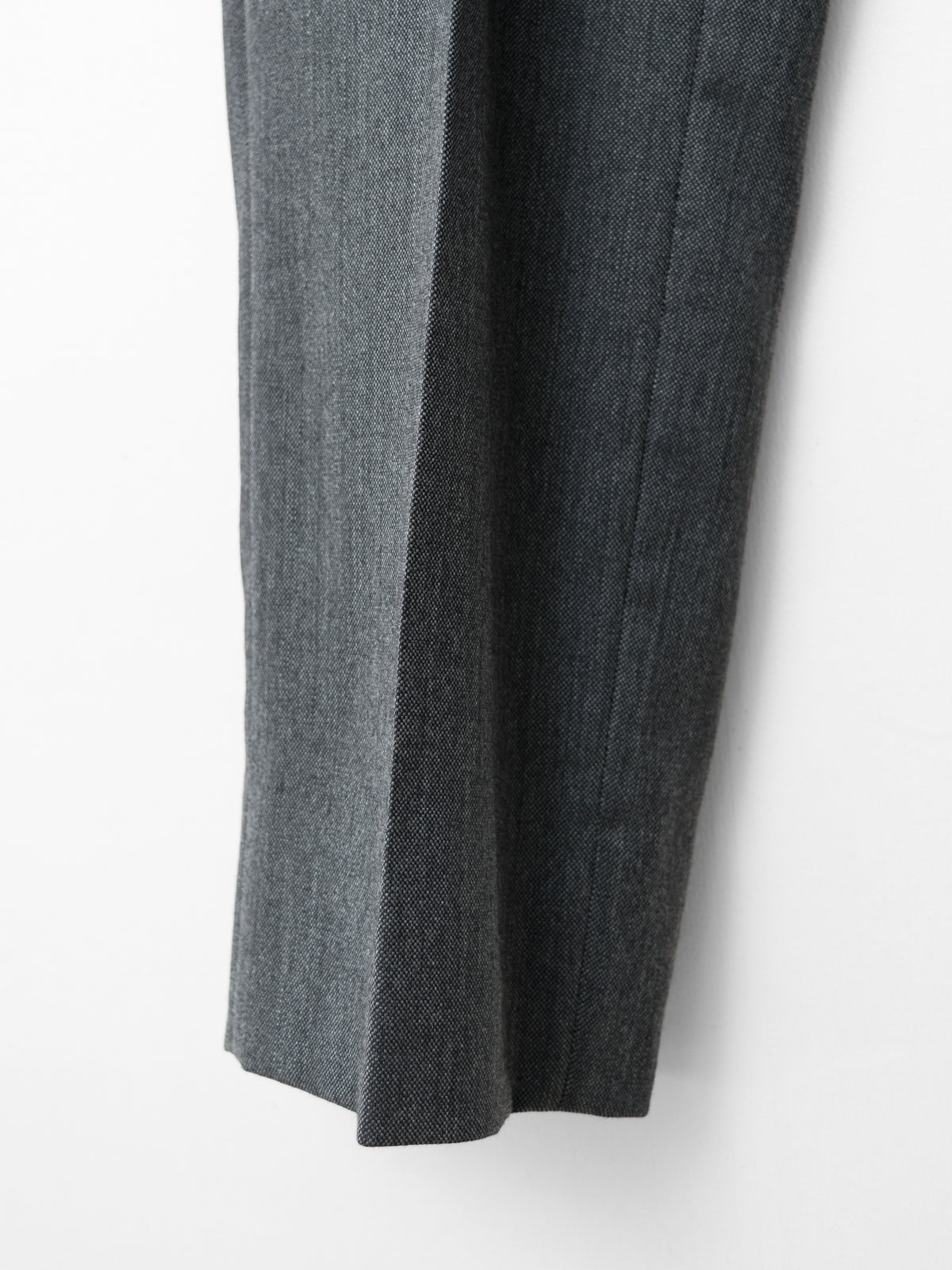 Flat Front Trousers Grey Melange
