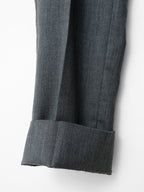Flat Front Trousers Grey Melange