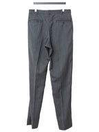 Flat Front Trousers Grey Melange