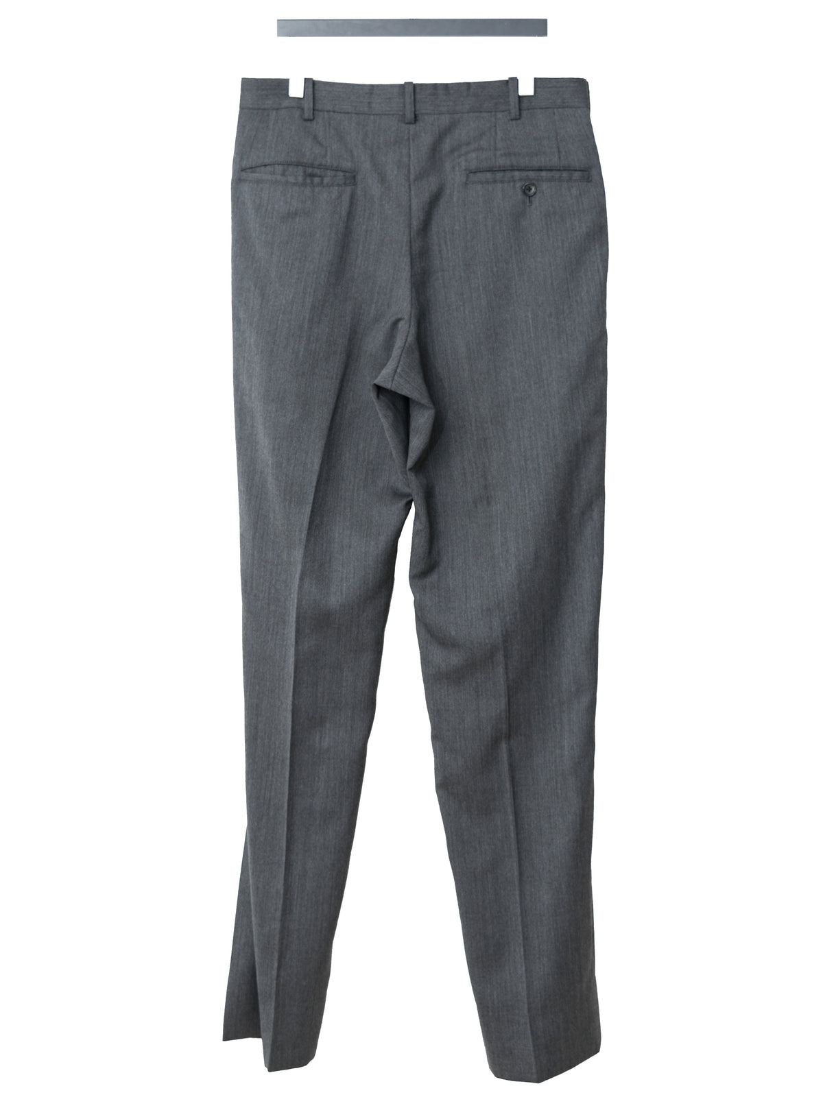 Flat Front Trousers Grey Melange