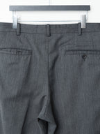 Flat Front Trousers Grey Melange