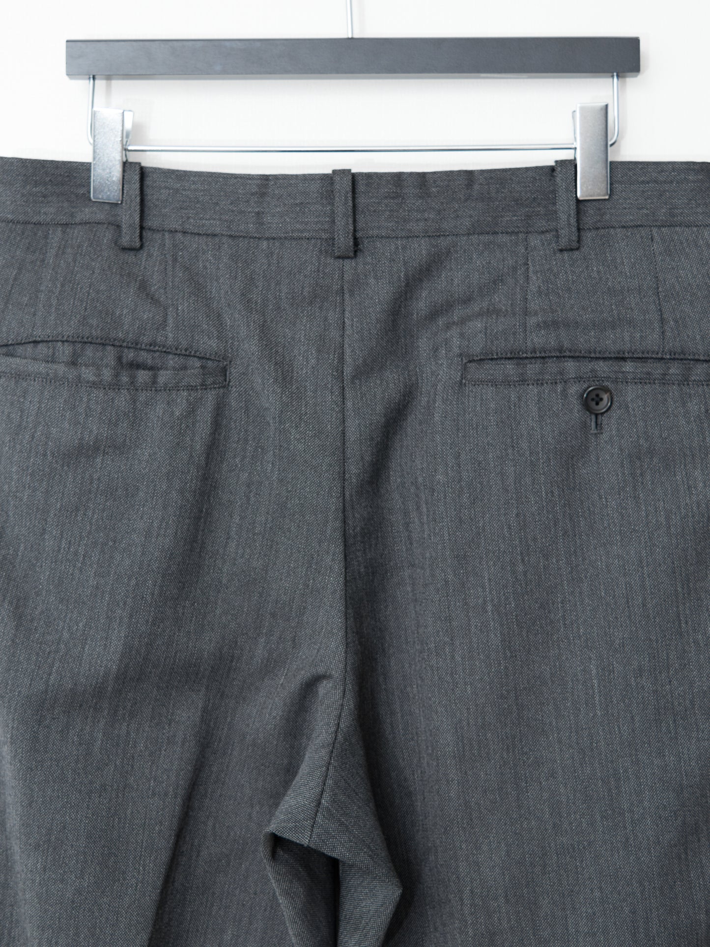 flat front trousers grey melange ∙ wool ∙ medium