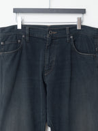 S/S 08 Garment Dyed 5 Pocket Jeans Indigo Black