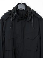 S/S 09 Silk Hooded M-65 Jacket Black