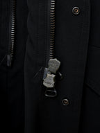 S/S 09 Silk Hooded M-65 Jacket Black