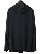 S/S 09 Silk Hooded M-65 Jacket Black