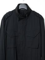 S/S 09 Silk Hooded M-65 Jacket Black