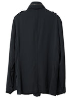 S/S 09 Silk Hooded M-65 Jacket Black