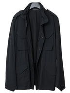 S/S 09 Silk Hooded M-65 Jacket Black
