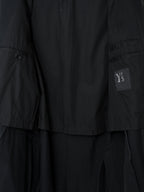 S/S 09 Silk Hooded M-65 Jacket Black