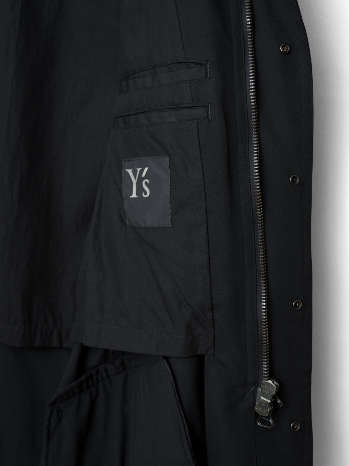 S/S 09 Silk Hooded M-65 Jacket Black