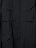 S/S 09 Silk Hooded M-65 Jacket Black