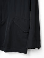 S/S 09 Silk Hooded M-65 Jacket Black