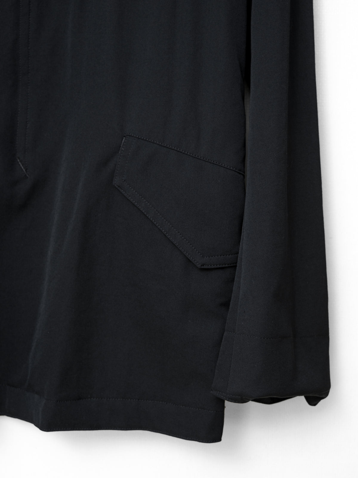 S/S 09 Silk Hooded M-65 Jacket Black